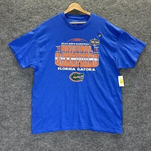 Florida Gators Shirt Mens XL Blue NCAA Basketball Blue 84 2025 National Champs